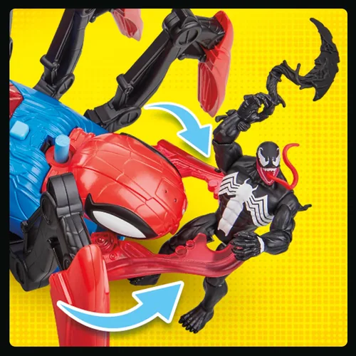 Miniatura 10 de Marvel Spider-Man Car Playset con función de explosión y figura de acción para niños a partir de 4 años
