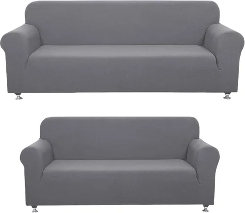 Miniatura 13 de Sapphire Home - Juego de 2 fundas para sofá, sofá de 2 plazas, ajuste elástico, sin arrugas, funda protectora para muebles para 3/2 cojines