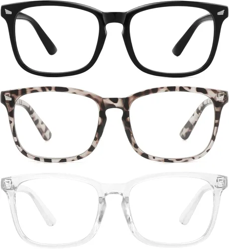 Miniatura 9 de MEETSUN - Gafas de bloqueo de luz azul, antifatiga ocular, para el dolor de cabeza (mejor sueño), lentes de lectura para computadora UV400 Paquete