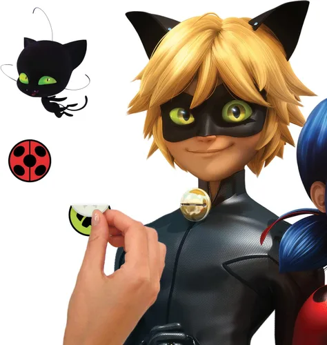 Miniatura 4 de RoomMates Miraculous: Tales of Ladybug and Cat Noir - Calcomanías de pared gigantes, vinilo, 15.65 x 41.33 pulgadas