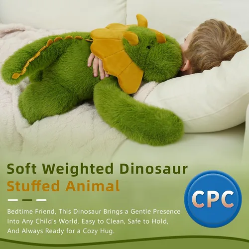 Miniatura 3 de Oso de Peluche con Peso Animal de Peluche Oso Marrón Juguete de Peluche 24 Pulgadas 4 Libras Pelaje Suave Brazos Largos Juguete para Abrazar Regalo