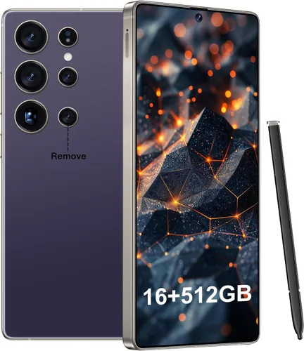 BDWJW I25 Ultra Smartphone 16GB+512GB Android 14 Smartphone, pantalla FHD+ de 6.99", batería de 7000mAh, cámara dual de 108MP+68MP, lápiz óptico
