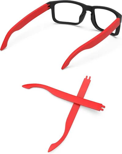 Lentes de sol de repuesto compatibles con Oakley Holbrook OO9102/Holbrook XL/Holbrook Asian Fit - Rojo mate