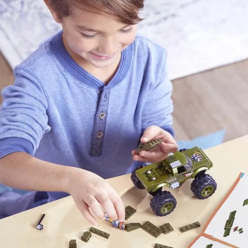 Miniatura 2 de Mega Hot Wheels V8 Bomber Monster Truck Juego de construcción con 86 piezas