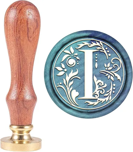 Miniatura 21 de Sello de cera inicial S CRASPIRE, sello de cera de letra alfabética vintage, sello de cera medieval de hojas de olivo clásico de 25 mm, cabeza