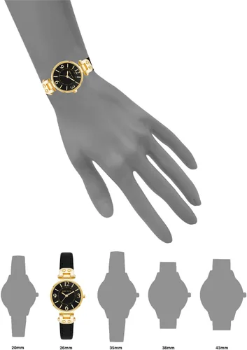 Miniatura 4 de Anne Klein Reloj con correa de cuero para mujer