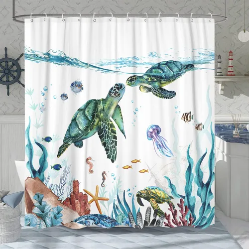 Miniatura 13 de Cortina de Ducha Divertida de Gato Lindo Divertido Árbol de Gato de Dibujos Animados Cortinas de Ducha para Baño Boho Anime Gatitos Niños Granja