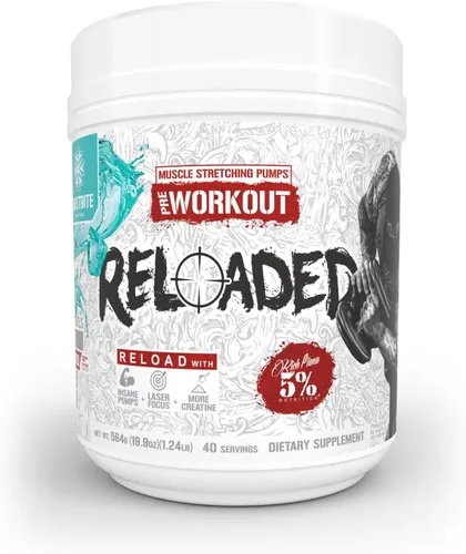 Miniatura 11 de 5% Nutrition Rich Piana Reloaded High Stim Pre-Workout Ultra energía, enfoque, bombas, potencia y resistencia Citrulline, GlycerSize