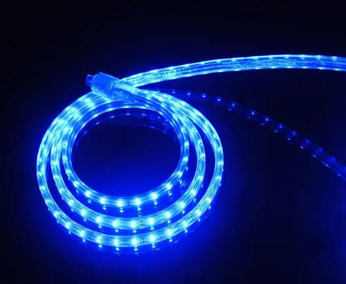 CBconcept Listado UL, 20 pies, 2100 lúmenes, azul, regulable, 110-120 V CA, tira de luz LED plana flexible, 360 unidades 3528 SMD LED, uso en