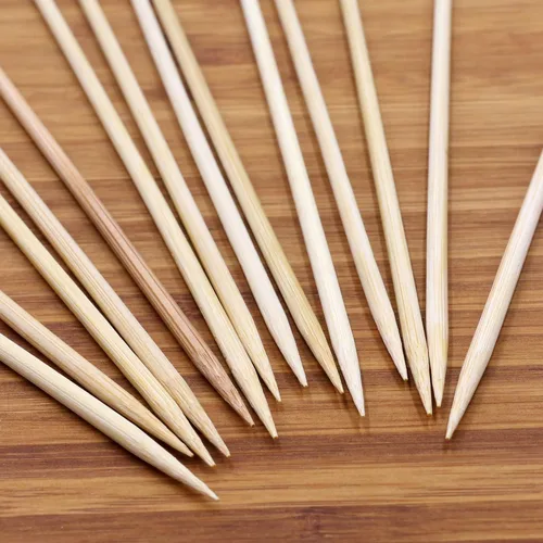 Miniatura 5 de BambooMN Marca - Brochetas de bambú redondas de punta afilada premium 4.1" X 0.098 in - 300pcs