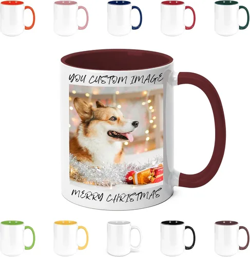 Miniatura 16 de Taza de café personalizada con texto y foto, taza personalizada, ideas únicas, regalos para hombres, mujeres, mamá, papá, novia, novio, amigo, Negro