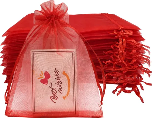 Miniatura 11 de Jexila 100 bolsas de regalo de organza dorada de 4 x 6 pulgadas, pequeñas bolsas de malla con cordón, bolsas para joyas, bodas, fiestas, bolsas