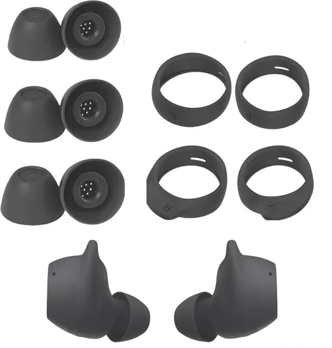 Kit de almohadillas para Galaxy Buds FE SM-R400N de silicona de repuesto, con gancho para las orejas, alas de gel antideslizantes, cabe en la funda
