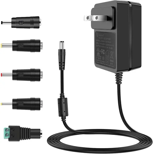 Cable de fuente de alimentación de 18V 1A con certificación UL, 100V-240V AC a DC 18Vdc Adaptador de corriente para 1.0a 1000ma 0.75a 750ma 0.6a