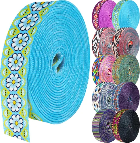 Miniatura 66 de 1.5 pulgadas Correa de nailon con patrón, correas de cinturón de nailon, correas para bolso, correas para mochila, cinturón de nailon