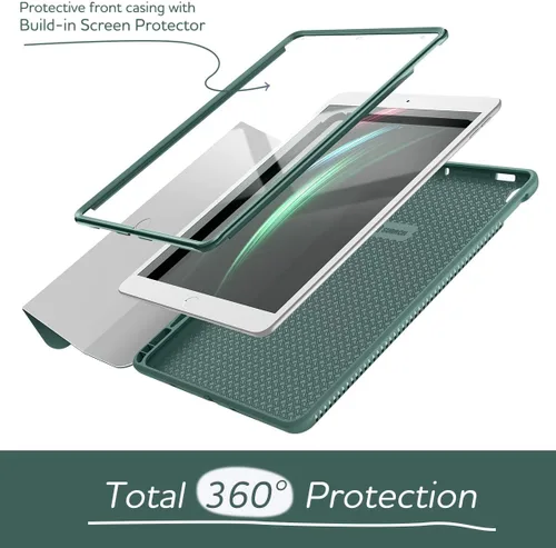 Miniatura 3 de SURITCH Funda para iPad Air 3 2019 (3ª generación)/iPad Pro 10.5 2017, [Protector de pantalla integrado] [Soporte para lápiz] Funda protectora