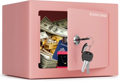 Miniatura 12 de Caja fuerte digital electrónica para dinero, caja de seguridad de acero con teclado, para oficina, hotel, negocios, joyería, pistola, caja fuerte