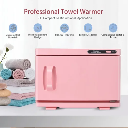 Miniatura 6 de Calentador de toallas calientes de 8 litros, calentador de toallas faciales y de spa, recalentamiento automático, perfecto para esteticistas