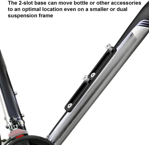 Miniatura 4 de Adaptador de jaula para botella de bicicleta, base de montaje B-RAD de aleación de aluminio ajustable en posición alterna, soportes de montaje