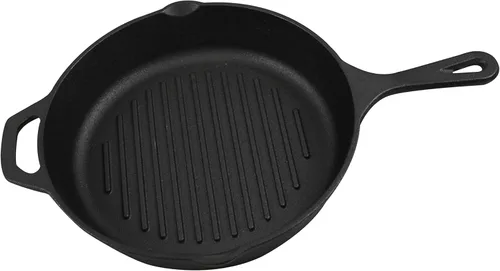 Miniatura 14 de Hierro fundido, juego de 5 sartenes pre-sazonadas, incluyendo 3", 5", 8", 9" y 12