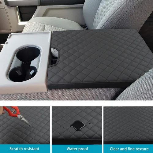 Miniatura 5 de Funda de reposabrazos de consola central para accesorios Ford F150 2015-2026 para F250 F350 F450 2017-2026 con asiento de salto 40/20/40, protección