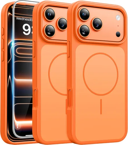 Miniatura 423 de FNTCASE Funda para iPhone 13 Pro-Max: Fundas magnéticas transparentes compatibles con Magsafe Slim anti amarillamiento protección contra caídas