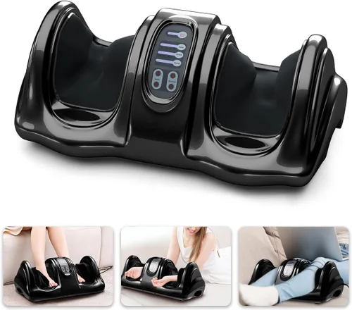 Miniatura 12 de ARLIME Masajeador de pies Shiatsu con control remoto, 4 modos de amasamiento profundo, masaje de piernas y tobillos y pantorrillas y pies para Blanco