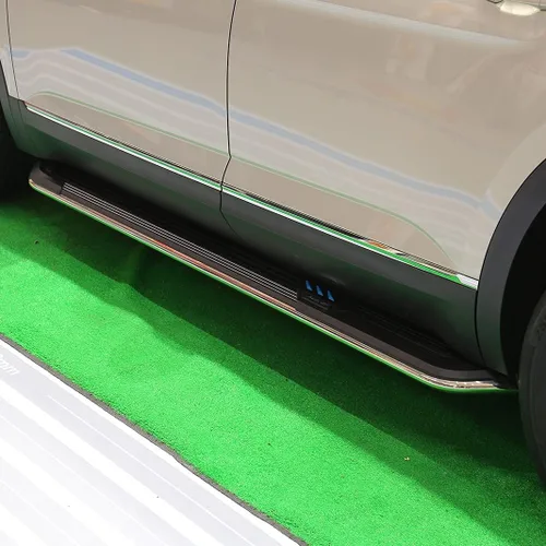 Miniatura 3 de 14 cm de acero inoxidable para VW Volkswagen Atlas 2018-2022 2023 2024 2025 Estribos laterales barra de protección de pedal