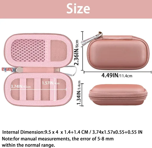 Miniatura 3 de khanka Funda rígida para monitor de ECG AliveCor KardiaMobile, compatible con KardiaMobile 6L/6L Max, dispositivo de electrocardiograma personal