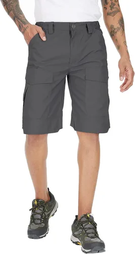 Miniatura 3 de NAVEKULL Pantalones cortos tácticos para hombre, camuflaje al aire libre, senderismo, Rip Stop militar, cargo