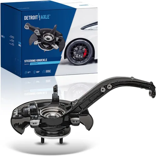 Detroit Axle - Nudillo de dirección delantero izquierdo de 2.4L para Honda Accord 03-07 [transmisión manual], nudillo de dirección del lado del