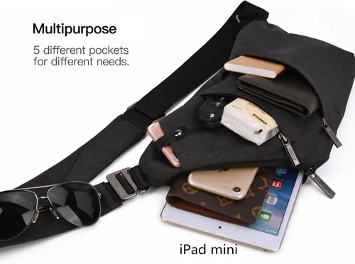 Miniatura 4 de VADOO Sling Bag - Anti-theft Crossbody Shoulder Bag for Men and Women