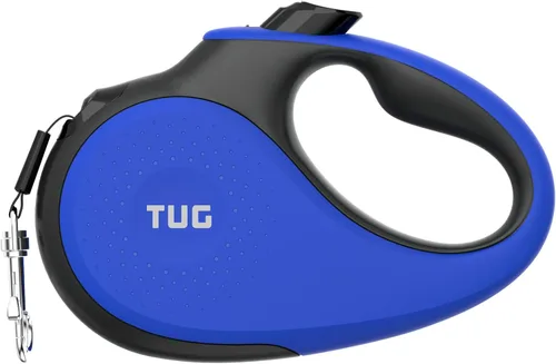 Miniatura 17 de TUG - Correa retráctil 360º para perros, libre de enredos, mango antideslizante, nailon resistente de 16 pies, freno de una sola mano, pausa