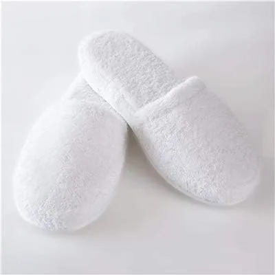 Miniatura 4 de Pantuflas lujosas de SPA de Turkishtowels. 100% de algodón Terry. Hechas en Turquía., L, Blanco
