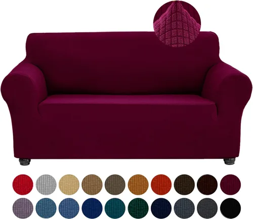 Miniatura 60 de Joccun Funda Elástica para Silla Sofá, Funda de Sofá de 1 Pieza Tela Jacquard de Spandex con Parte Inferior Elástica, Protector de Muebles Lavable