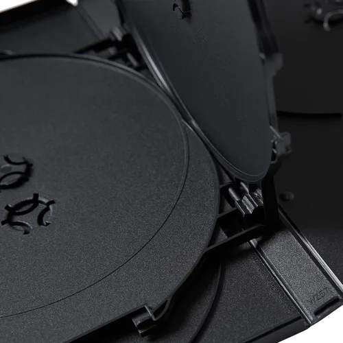 Miniatura 7 de Progo Funda premium para DVD de 6 discos de tamaño estándar de 0.551 in con funda transparente, solución de almacenamiento que ahorra espacio