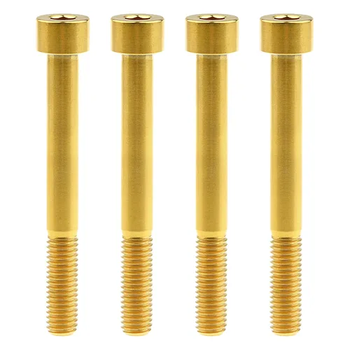 Miniatura 32 de Tornillos de titanio Ti M8 x15 20 25 30 35 40 45 50 60 2.756 in 0.049 in de paso hexagonal Allen Tornillos de cabeza hueca paquete de 4