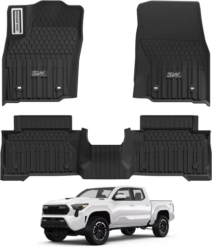 Miniatura 26 de 3W Alfombrillas para Toyota Sienna 2021-2026 LE/XLE (solo para 8 asientos), revestimiento de suelo TPE para todo tipo de clima, ajuste personalizado