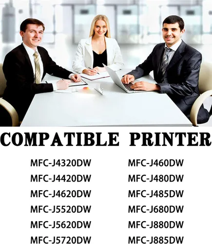 Miniatura 2 de ColorPrint LC203 - Cartucho de tinta compatible con Brother LC203XL LC201 LC203BK para impresora MFC-J880DW MFC-J680DW MFC-j460DW MFC-J885DW