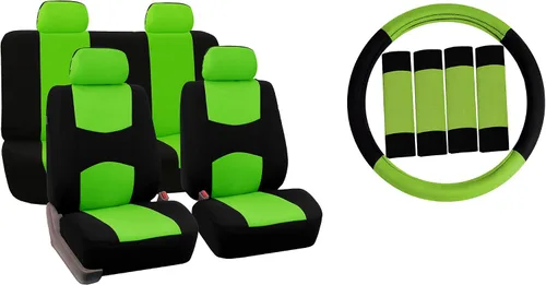 Miniatura 13 de Fundas para asiento FH GROUP FH-FB050102 planas, para la mayoría de los autos, camiones, furgonetas o camionetas, Beige-FH2033