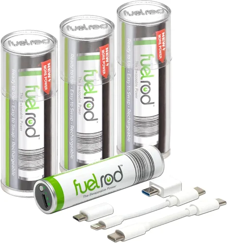 Miniatura 8 de FuelRod Kit de cargador portátil USB-C, paquete de 2, incluye todos los cables y adaptadores compatibles con todas las tabletas y teléfonos