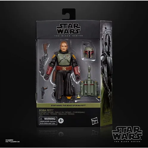 Miniatura 6 de STAR WARS The Black Series - Figura de Boba Fett (Salón del Trono), juguete de 15 cm, figura coleccionable de El libro de Boba Fett, para niños a