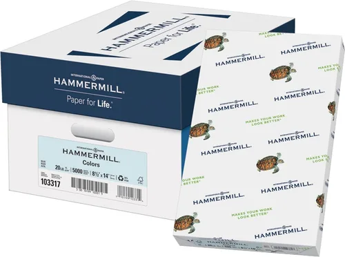 Miniatura 33 de Hammermill Papel de color, papel de impresora crema de 20 libras, 8.5 x 11-1 resma (500 hojas), fabricado en los Estados Unidos, papel pastel