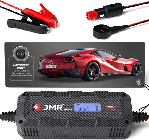 Miniatura 10 de JMR Cargador de Batería para Ferrari 458 California F12 FF 599 612 F430 Cargador de Goteo Acondicionador Mantenedor