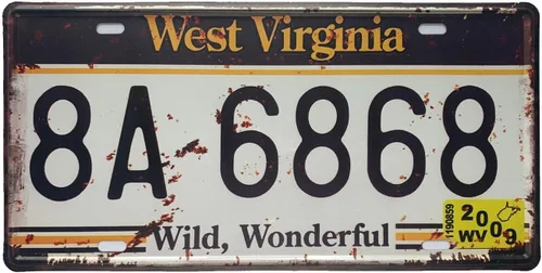 Miniatura 42 de Placa de matrícula de Wyoming de aluminio, placa decorativa de automóvil novedosa, placas de matrícula de 12"x6" para el frente del automóvil, placa