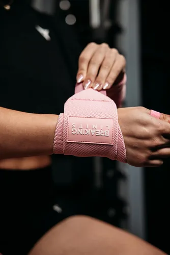 Miniatura 9 de Correas de gimnasio Breaking Limits Correas de levantamiento de peso para muñecas Paquete – Correas de levantamiento para entrenamiento