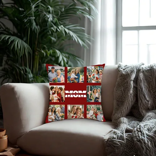Miniatura 5 de Almohadas personalizadas para el Día de la Madre, almohadas personalizadas con foto o texto, almohadas decorativas suaves y esponjosas, para mamá