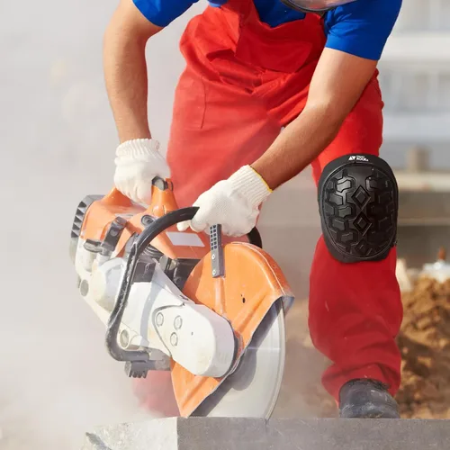 Miniatura 7 de Rodilleras profesionales para trabajo y construcción con acolchado de espuma de alta resistencia, almohadilla de gel, rodilleras para hombres