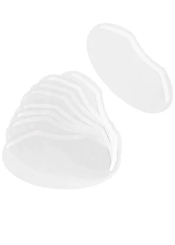 BRAWNA Paquete de 50 viseras protectoras de ducha con bolsa de organza rosa para extensiones de pestañas, microblading, laminación de cejas, cirugía