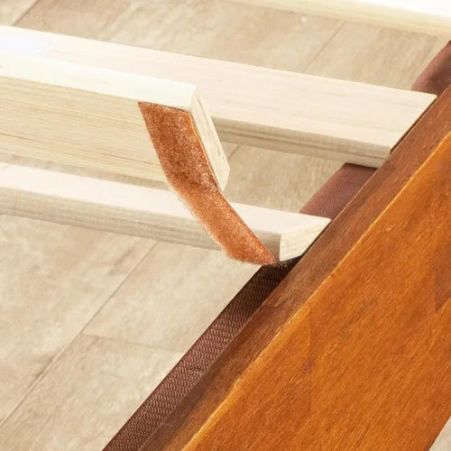 Miniatura 6 de Mellow Naturalista Grand - Cama de plataforma de madera maciza de 12 pulgadas con listones de madera, no necesita somier, tamaño matrimonial (cereza)
